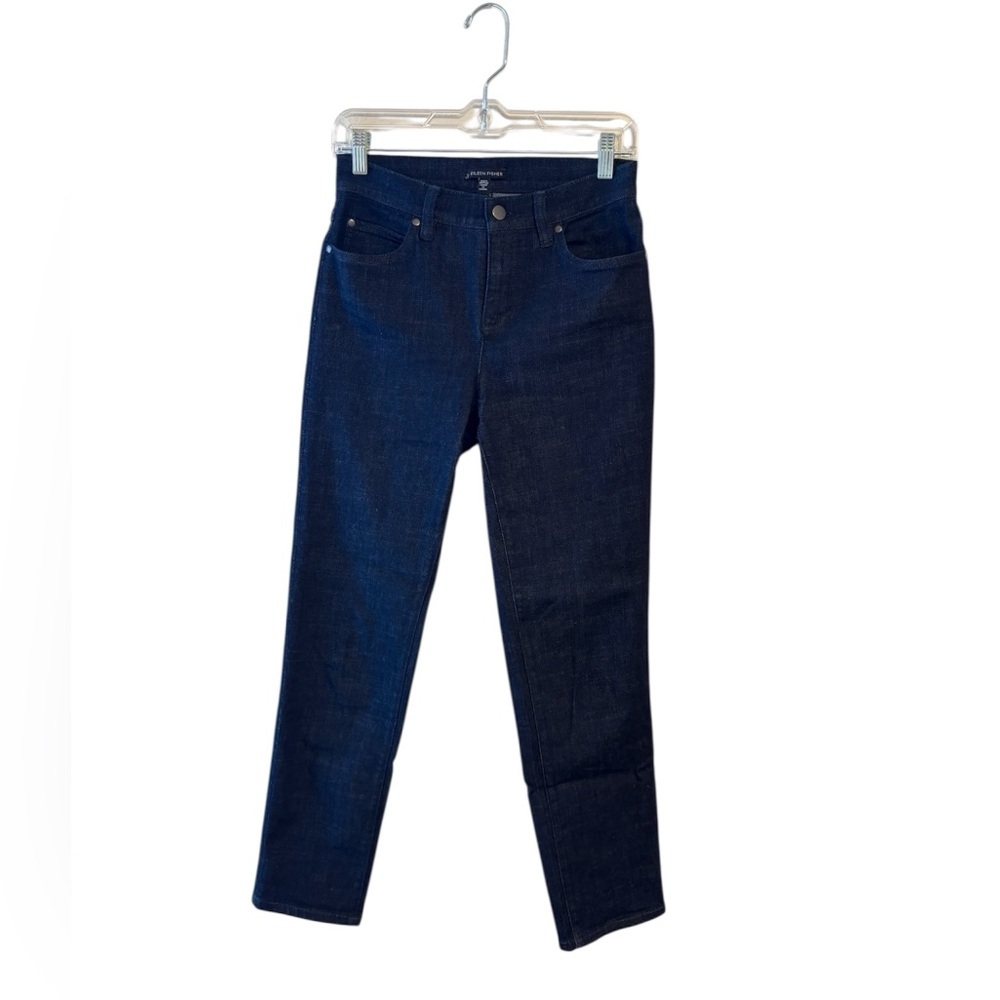 Eileen Fisher Blue Denim Jeans - Picture 5 of 5